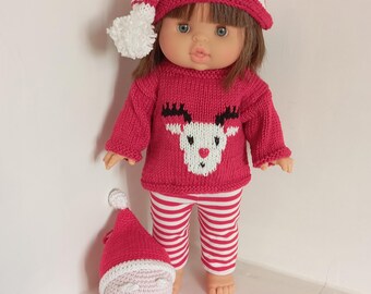 Tenue de Noël - Joyeux Noël pour poupées Minikane Gordis
