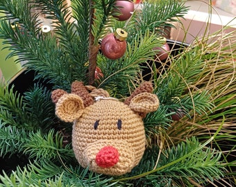 Boule de Noël Père Noël au crochet