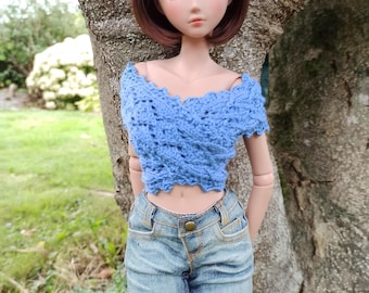 297. Fiche tricot Cache-coeur irlandais pour poupée Smart Doll classique