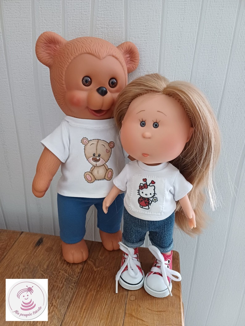 Tenue Premier tee-shirt pour poupée Little Mia Nines d'Onil de 25 cm image 1