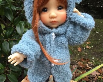 361. French and english knitting pattern PDF - Coat and hat for Mae by Meadow doll