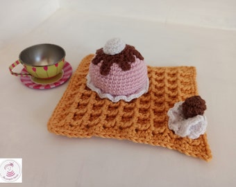 Dinette au crochet : gaufre garnie