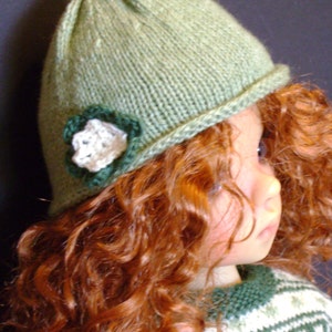 153. Kaye Wiggs French and english knitting pattern PDF Sweater, skirt, hat and long socks for Layla, MSD Kaye Wiggs doll image 3