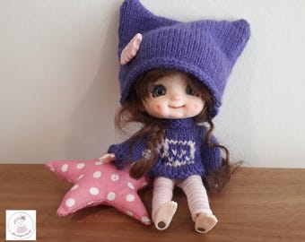 378. Modèle tricot Sto Doll – « Chocolat chaud », pull et bonnet