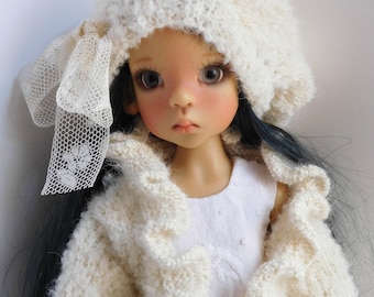 279. Kaye Wiggs - French and english knitting pattern PDF - Jacket and beret for Layla, MSD Kaye Wiggs doll