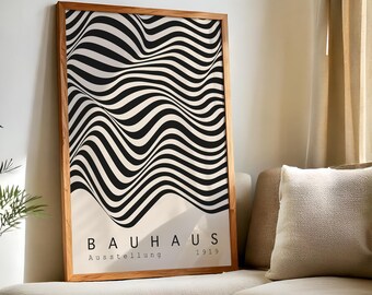 Bauhaus Abstract Geometric Poster S2 No.3 - Modern Abstract Wall Art, Mid Century Decor