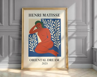Matisse Print, Oriental Dream, Mid Century Modern, Retro Poster, Boho Mid Century Decor, Oriental Wall Art