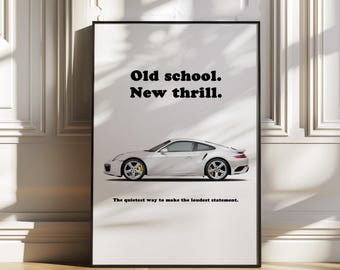 Porsche 911 991 Turbo S, porsche poster, car poster, sports car wall art, supercar wall art, automotive wall art