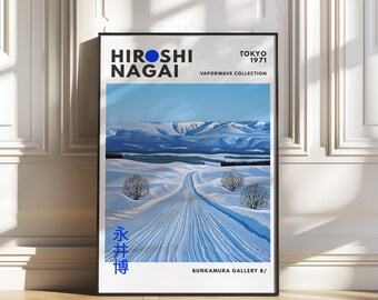 Hiroshi Nagai, 80s poster, Trendy wall art, Japanese art print, Retro wall art, Vaporwave poster, Vintage poster, gallery wall art, wall art