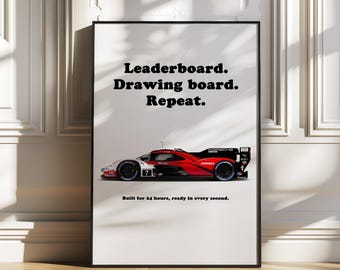 Porsche 963 Le Mans, porsche poster, car poster, race car wall art, motorsport wall art, automotive wall art