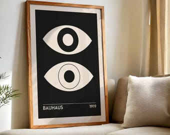 Bauhaus Abstract Geometric Poster S2 No.4 - Minimalist Poster, Mid Century Modern Wall Art