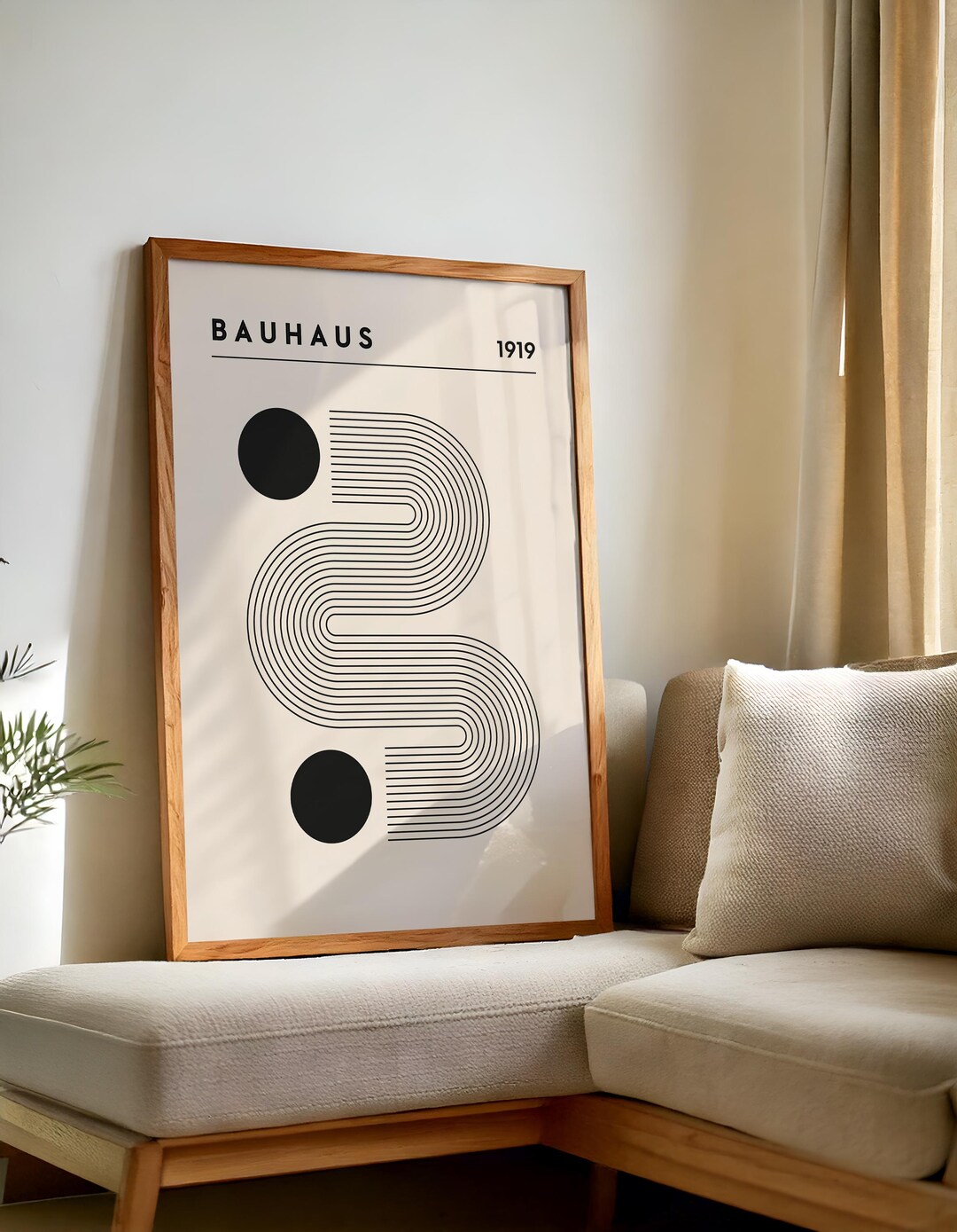 Bauhaus Abstract Geometric Poster S2 No.8 - Mid Century Modern Poster ...