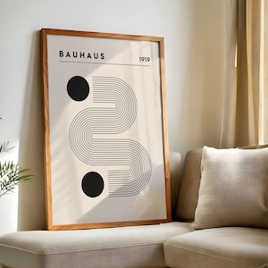 Poster geometrico astratto Bauhaus S2 n. 8 - Poster moderno di metà secolo, stile scandinavo
