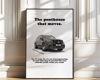Mercedes GLS, Brabus 800, Custom made poster