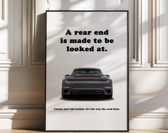 Porsche 911 992 Turbo, porsche poster, car poster, sports car wall art, supercar wall art, automotive wall art