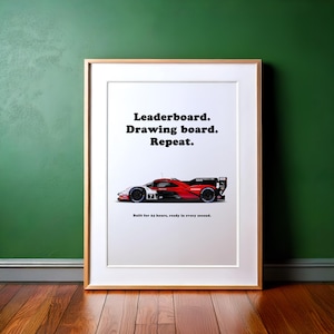 Porsche 963 Le Mans, porsche poster, car poster, race car wall art, motorsport wall art, automotive wall art