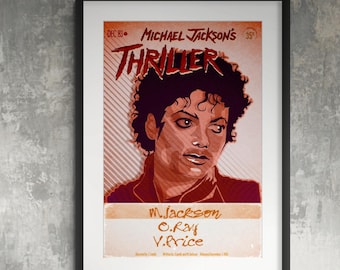 オリジナルヴィンテージポスター スリラー マイケル・ジャクソン 1980