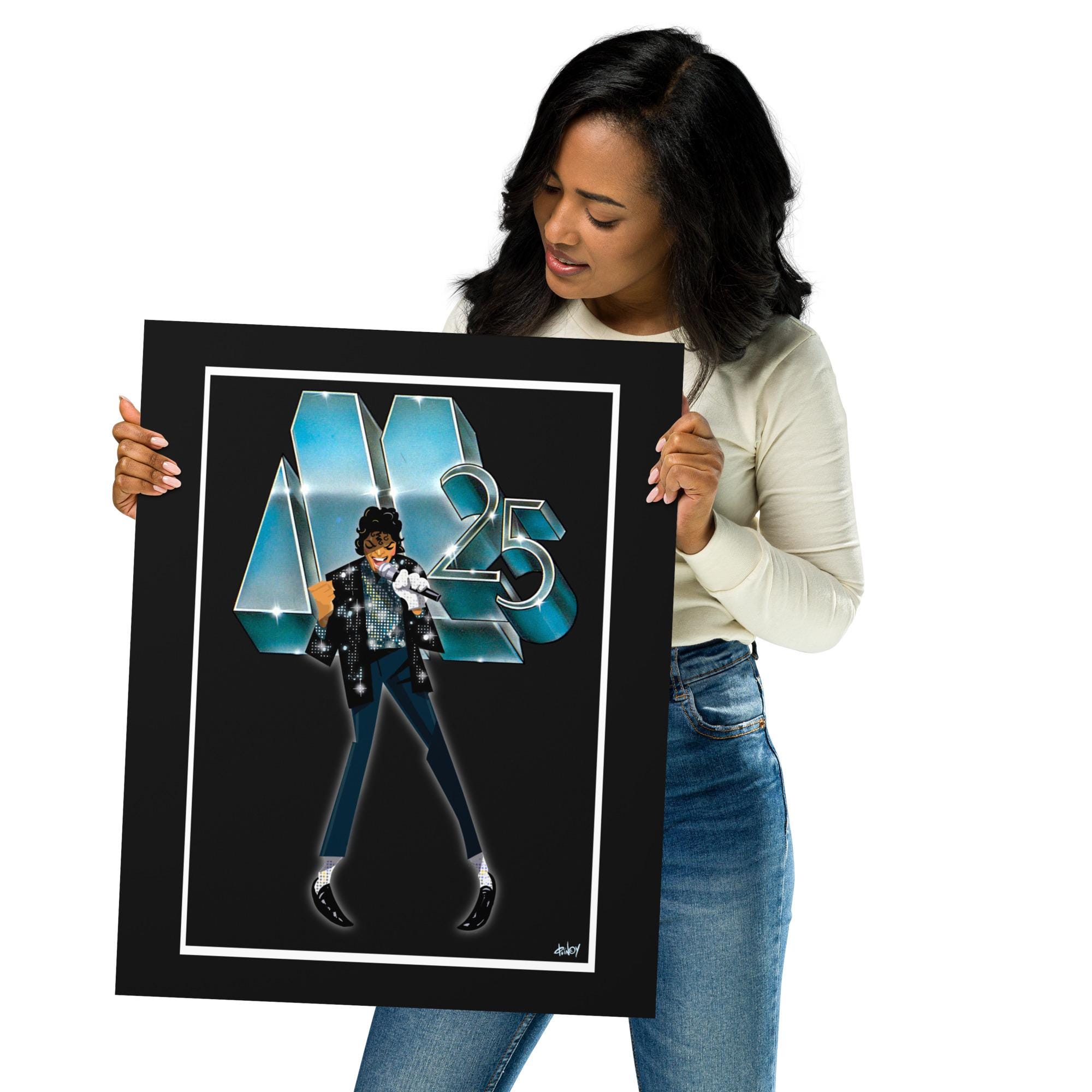 Michael Jackson Motown 25 Pop Art Print, Music Legend Poster, Retro ...