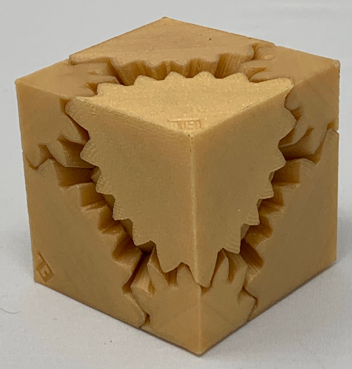 3D Printed Gear Cube Etsy