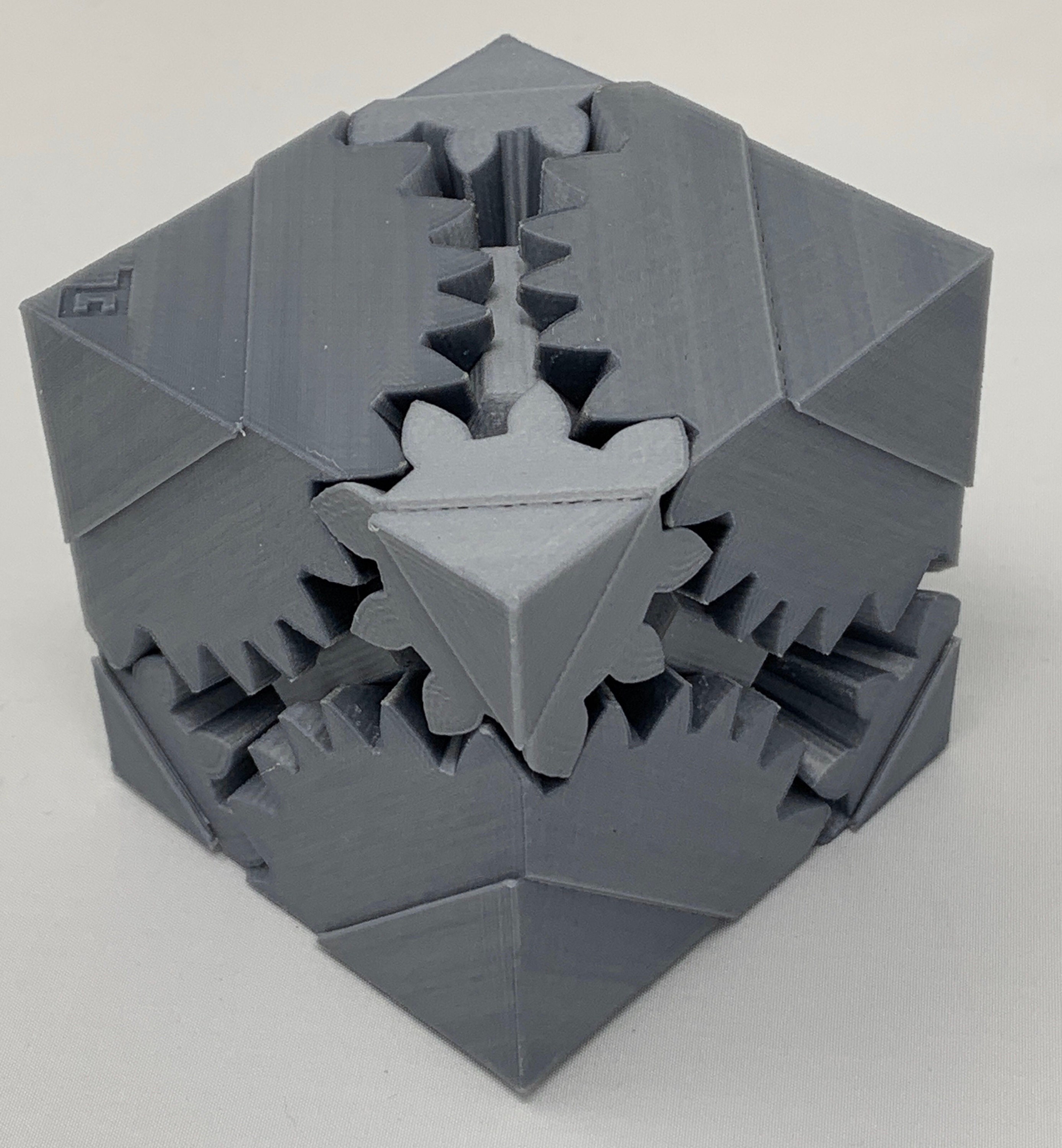 3D Printed Gear Cube With Heart Stand - Etsy Canada