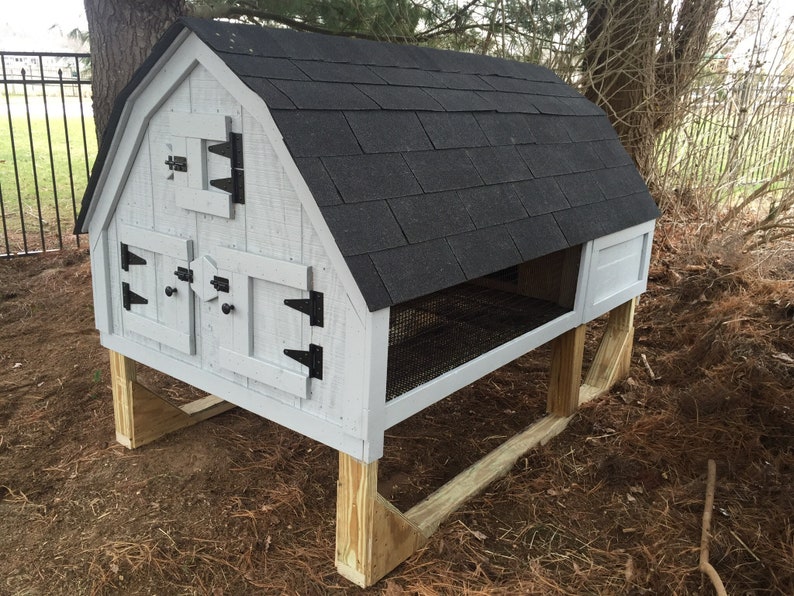 Gambrel Predator Proof Rabbit Hutch Etsy