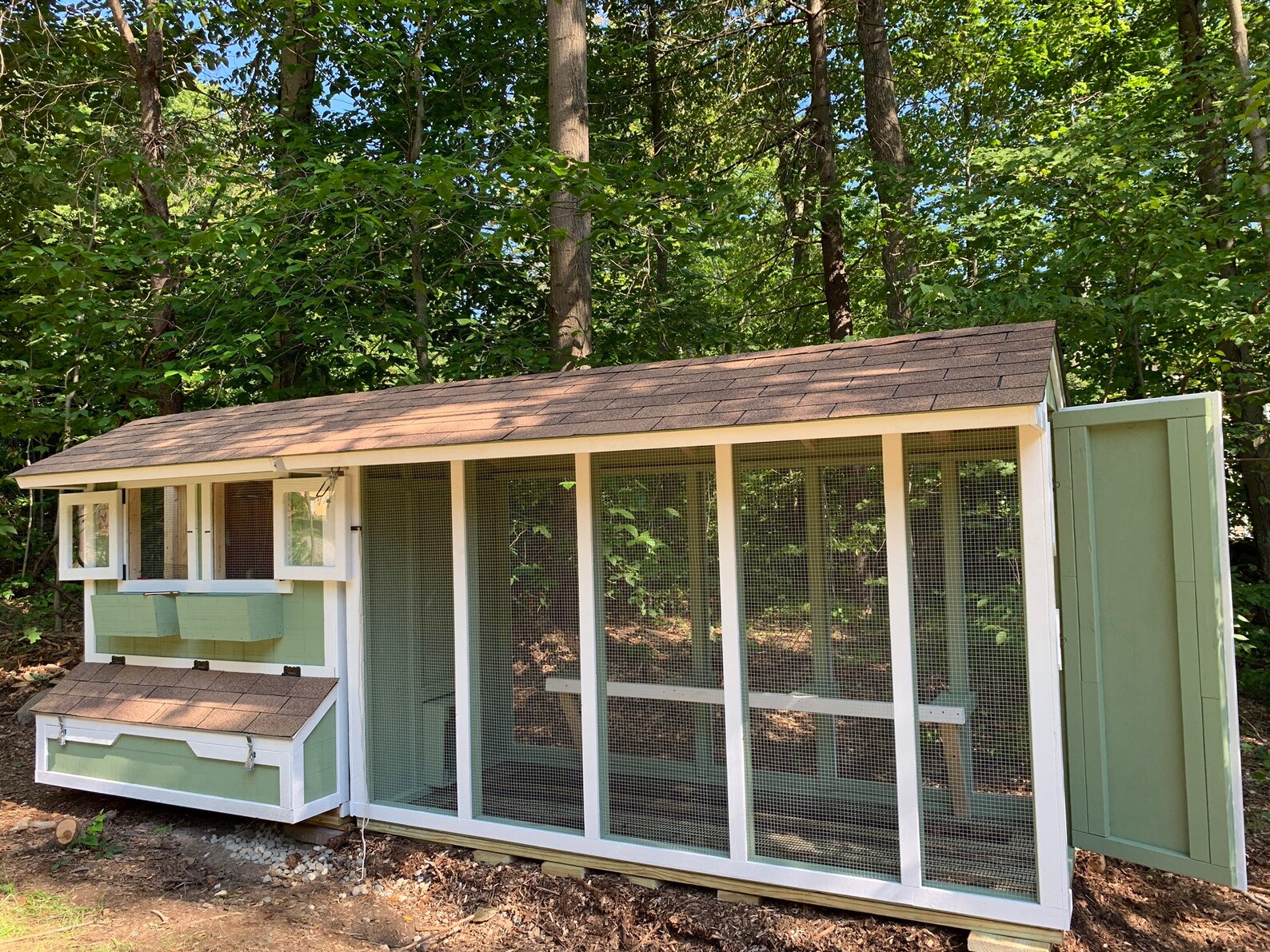 Salt Box Predator Proof Chicken Coop with Enclosure Etsy