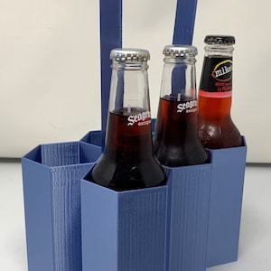 Custom Personalized Beer Carrier, Beer Caddy, Bottle Tote, 6 Pack Holder, 3D Printed Beer Carrier
