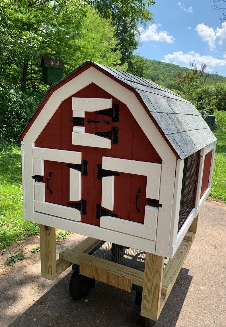 Gambrel Predator Proof Rabbit Hutch Etsy