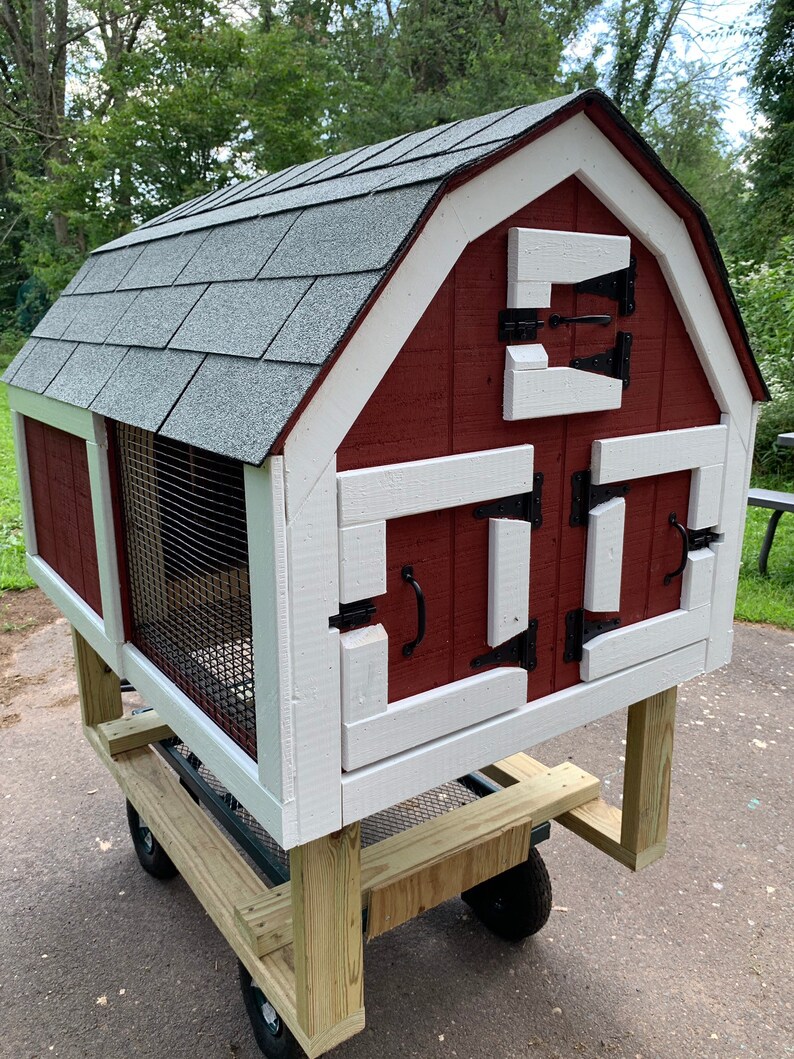 Gambrel Predator Proof Rabbit Hutch Etsy