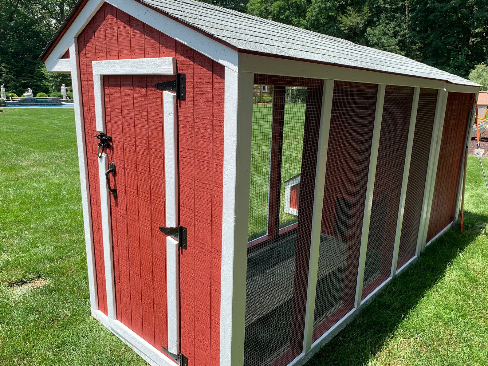 Salt Box Predator Proof Chicken Coop With Enclosure Etsy