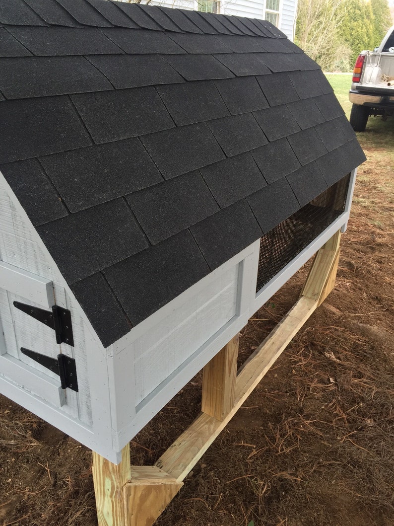 Gambrel Predator Proof Rabbit Hutch Etsy