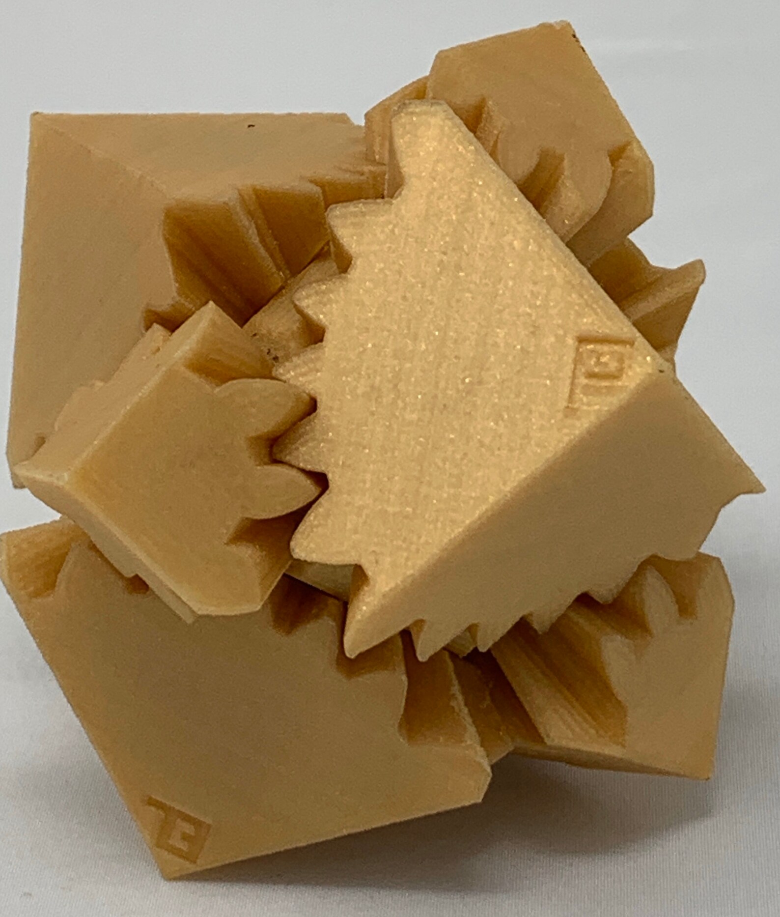 3D Printed Gear Cube Etsy