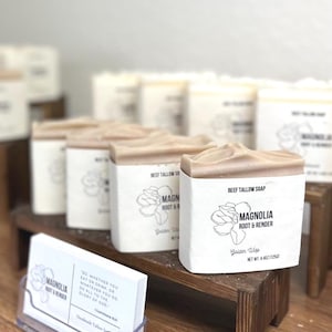 Golden Wisp – Oatmilk & Honey Soap Bar | Handmade Beef Tallow Soap with Coconut Oil | Gentle, Creamy, Moisturizing