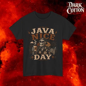 Skeletkoffie | Mooie dag op Java | Donker katoen