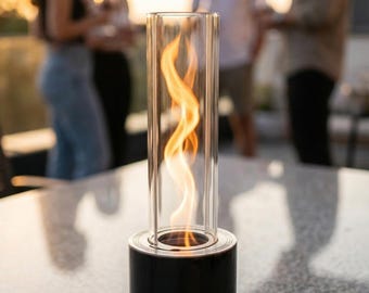 Twisted Flames Tabletop Fire Pit – No Sparks, No Smoke, No Smell – Enclosed Flame Vortex