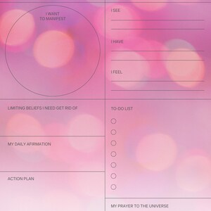 Manifestation Planner