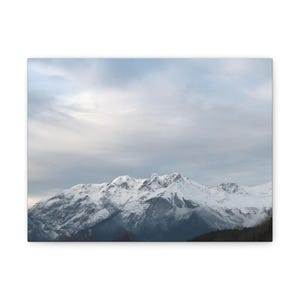 Mountain Canvas Art Print, Wall Decor, Home Decor, Gift for Nature Lovers, Winter Landscape, Art for Living Room