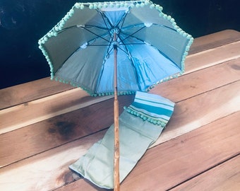 Hand Embroidery on this Sweet Rustic Parasol for All to Enjoy!