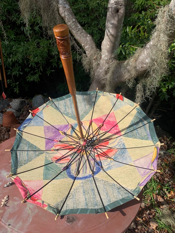 Art Deco Valentine Gatsby 1920's Flapper Parasol - image 5