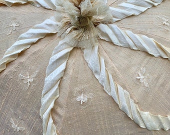 Victorian Antique Parasol with exquisite ribbons & lace