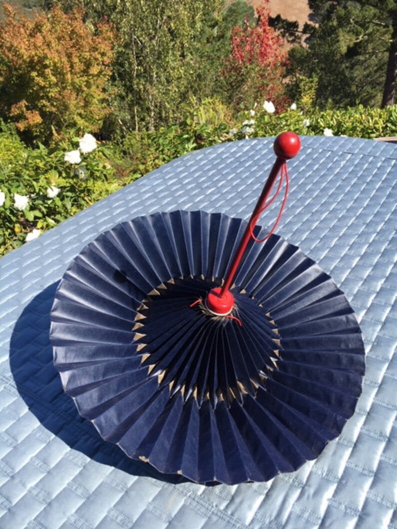 Rare Antique 50's RainBelle Paper Umbrella Parasol Etsy