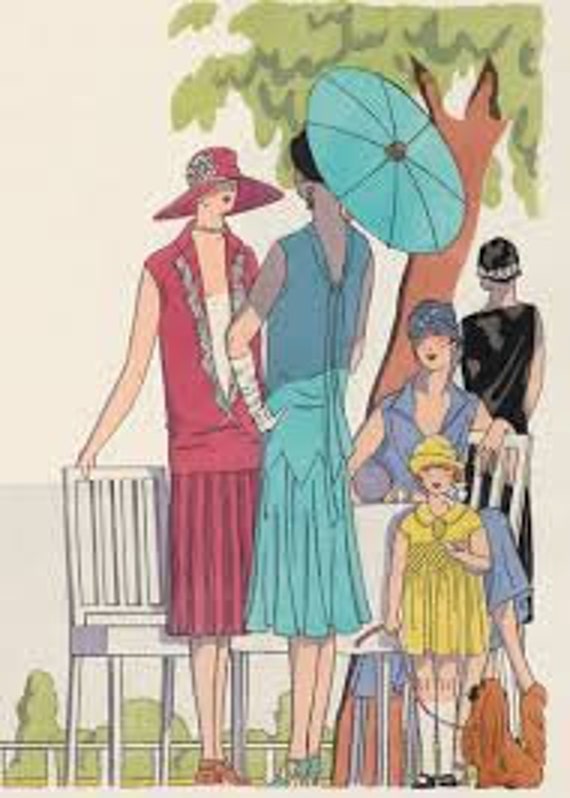 Art Deco Valentine Gatsby 1920's Flapper Parasol - image 9