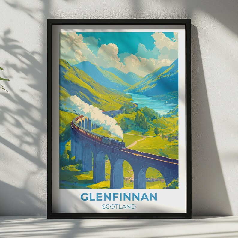 Glenfinnan Viaduct Print Scottish Steam Train Wall Art Etsy glenfinnan-viaduct-print-scottish-steam-train-wall-art-etsy