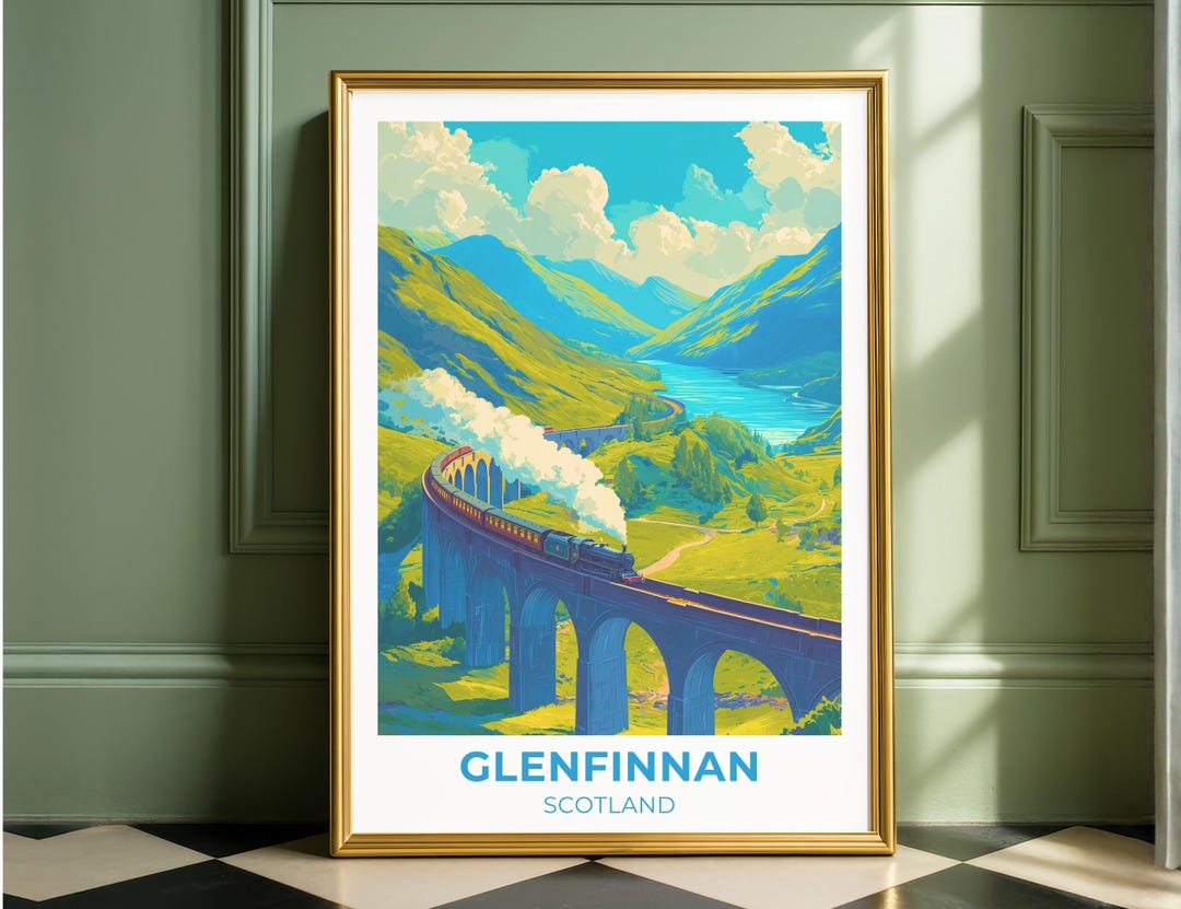 Glenfinnan Viaduct Print Scottish Steam Train Wall Art Etsy glenfinnan-viaduct-print-scottish-steam-train-wall-art-etsy