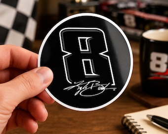 Kyle Busch Memorial Sticker, Cherish Them All Quote Decal, 1985-2026 Racing Tribute, Racing Fan Gift