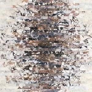 Autumn – Print of Abstract Paper Collage (Earth Tones + Gesture)