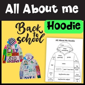 Designa en hoodie Allt om mig: Konst- och skrivaktivitet till skolan