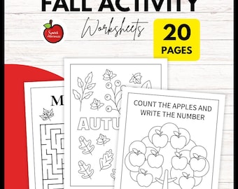 Printable Fall Activity Pack | Fun Autumn Worksheets for Kids