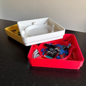 Building brick sorting Tray – Stackable Organizer for Bricks | 3D Printed Building Tray for Kids & Adults | LEGO Storage Solution