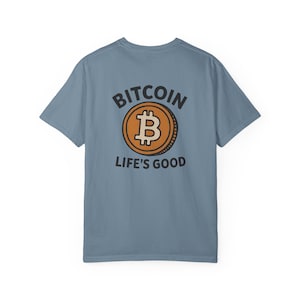 Bitcoin T-shirt, Cryptocurrency Lover Tee, Bitcoin Enthusiast Shirt, Unisex Comfort Colors Tee, BTC HODLer Gift